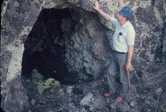 Eng. Gabronski em pesquisa de cobre em Lavras do Sul na década de 60