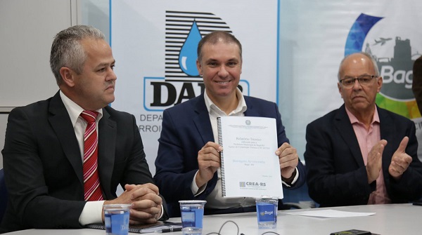 Prefeito Divaldo Lara destacou a importância do trabalho técnico dos profissionais do CREA-RS 