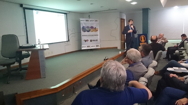 Inspetor-chefe de Bento Gonçalves, Eng. Mec. e Seg. Trab. Rogério Dupont, presente no evento 