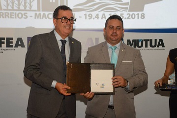Obliteração do selo do evento junto aos Correios
