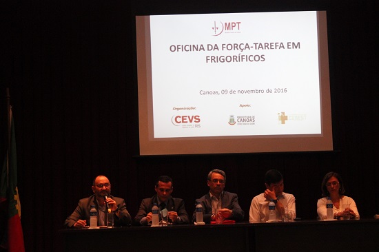 Mesa de abertura: Marino Greco, Luiz Iglesias, Paulo Vieira, Bósio e Marilina 