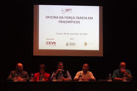 1ª mesa: Marino Greco, Maria Muccillo, Ricardo Garcia, Ben Hur e Dori Scortegagna