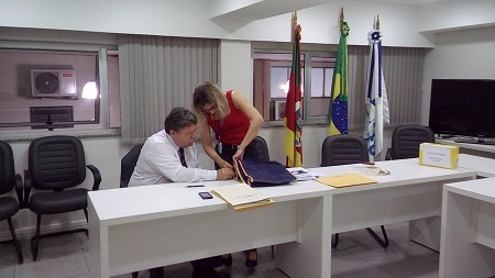 Cidade de Canoas foi a escolhida para receber a próxima edição do Seminário. Na foto, a inps. Eng. Mecânica e Seg. Trab. Suzi Leibruk Fleck 