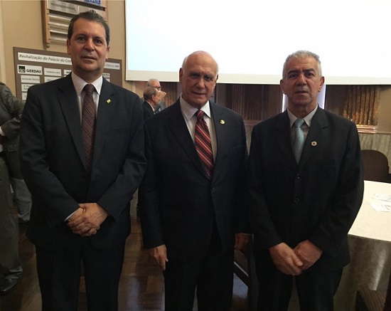 Eng. Melvis, senador Lasier Martins e Eng. Moussalle