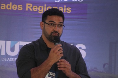 Engenheiro Sanitarista e Ambiental Guilherme Carnizella Ribeiro, presidente da  Aenart, destacou a oportunidade para troca de experiências sobre projetos de valorização e capacitação profissional