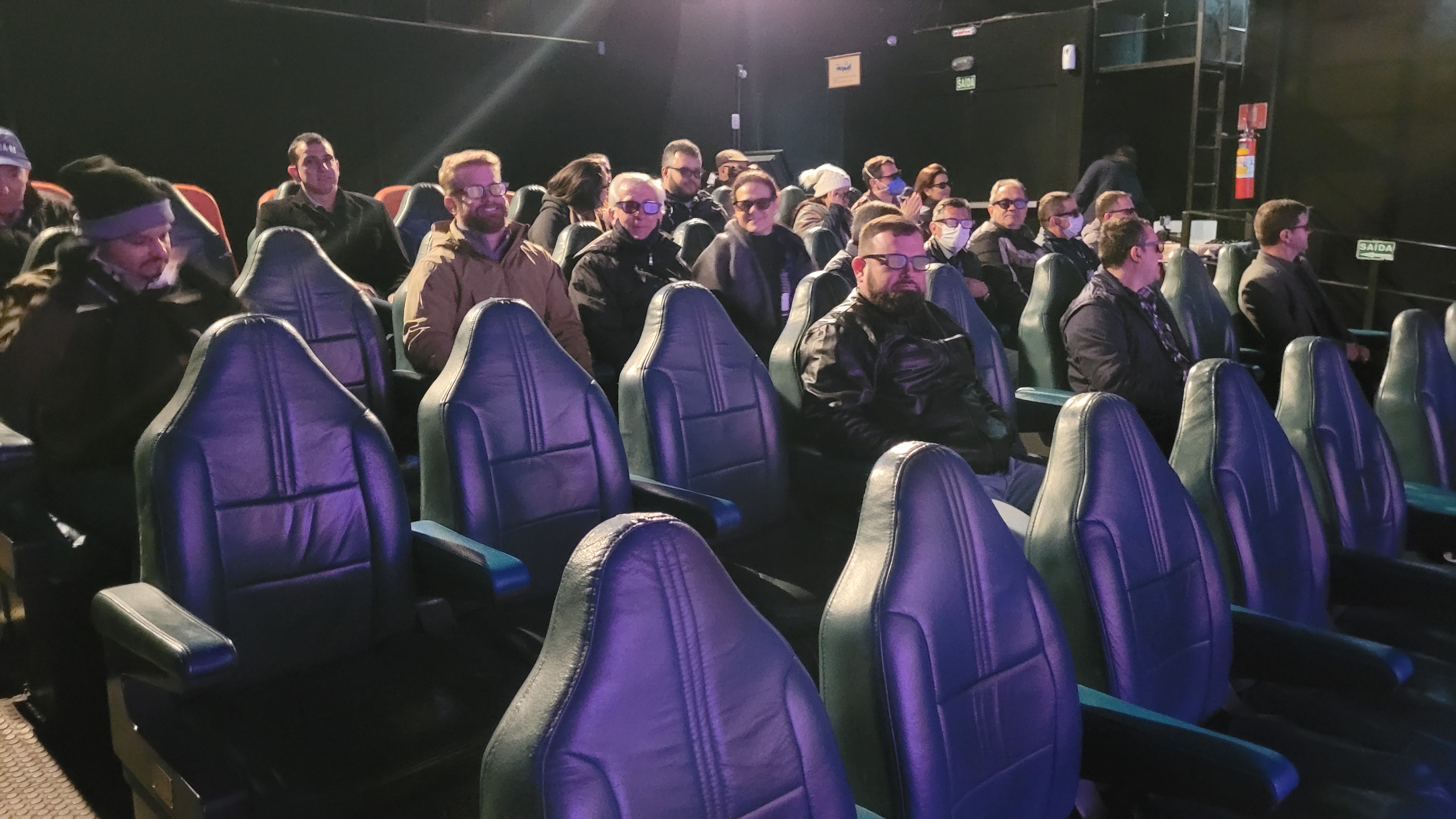 Comitiva conheceu algumas atrações que utilizam o processo mecânico, como o Cinema 4D