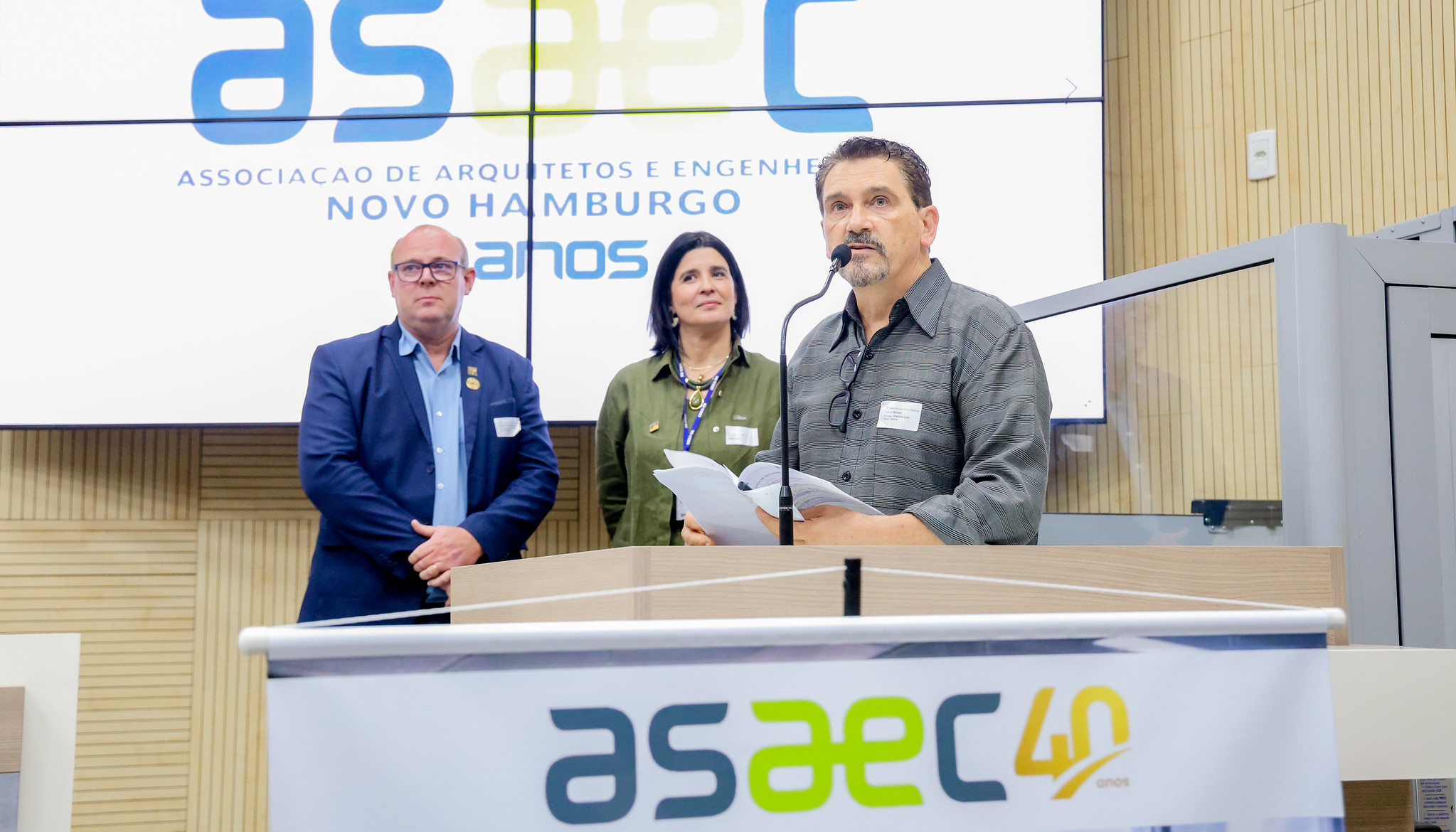 Presidente da entidade, Eng. Civ. Cleonir Bassani