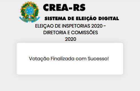 Votação encerrada