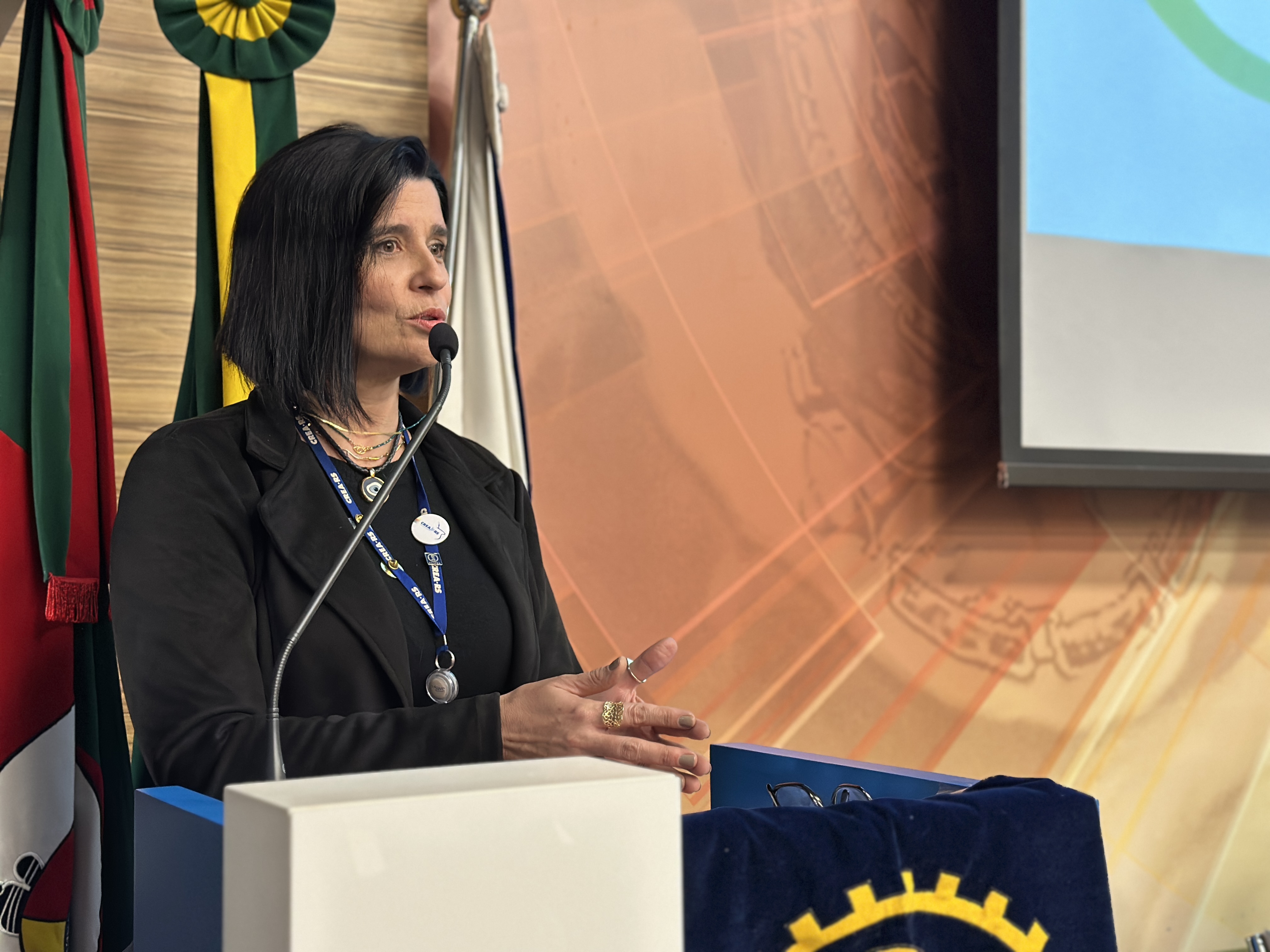 Eng. Amb. Nanci Walter destacou o ineditismo do formato do evento