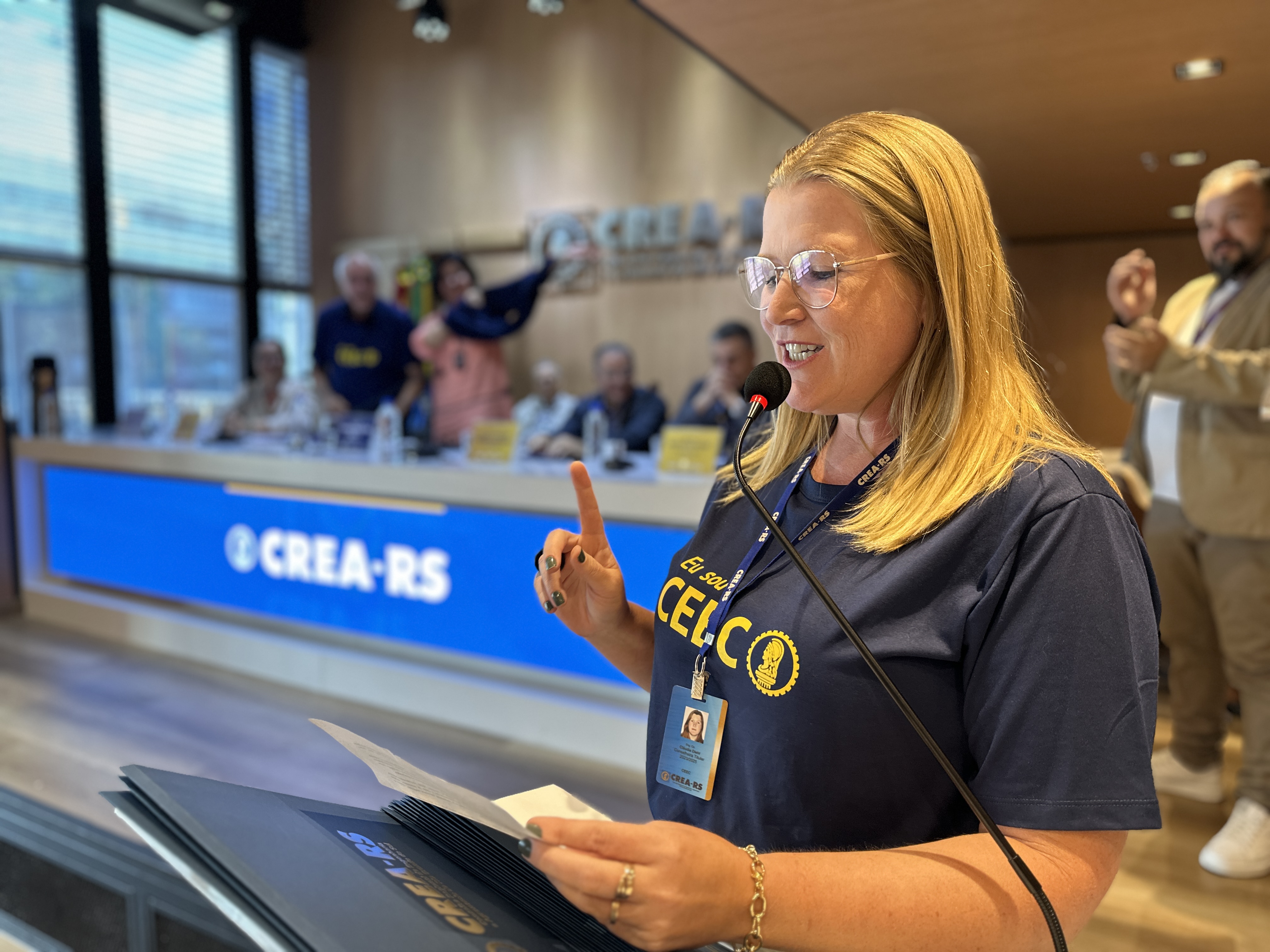 eng. civ. Claudia Diehl também se despediu da coordenação da Câmara de Eng. Civil