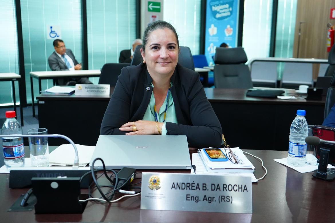 Conselheira federal eng. agr. Andréa Brondani