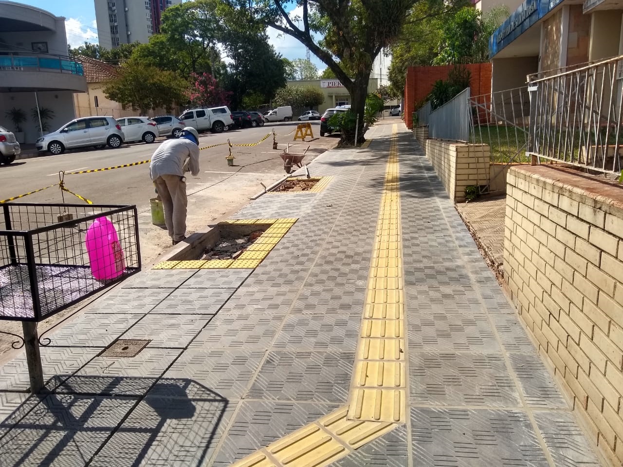 Em obras o passeio público