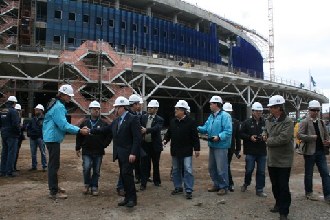 Obras da Arena do Grêmio fiscalizadas pelo CREA-RS