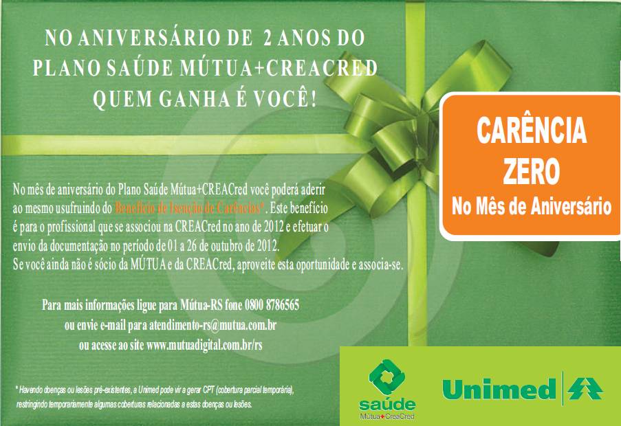 Plano de Saúde CREACred-RS e Mútua completa dois anos