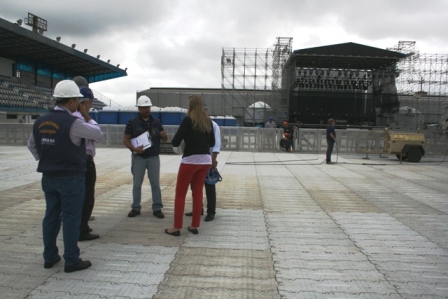 Fiscalização ao estádio Zequinha, que recebeu show de Elton Jonh