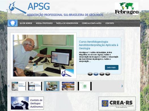 Novo site para Geólogos