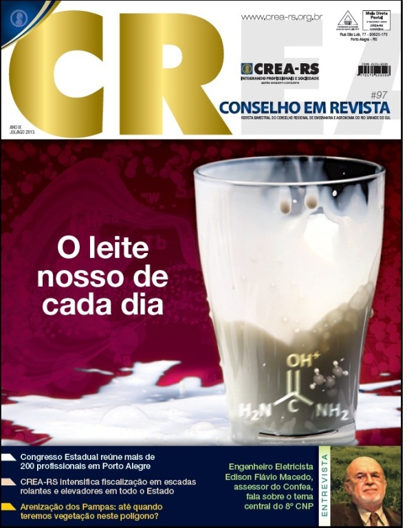 Conselho em Revista 97 aborda o problema da adulteração do leite