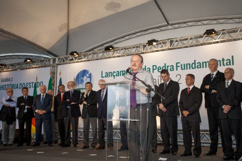 CREA-RS no lançamento da pedra fundamental da ampliação da Celulose Riograndense