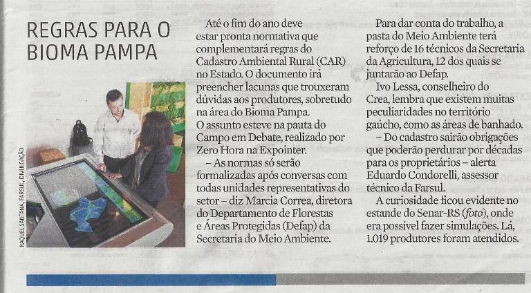 Conselheiro do CREA-RS participa do Campo em Debate na Expointer