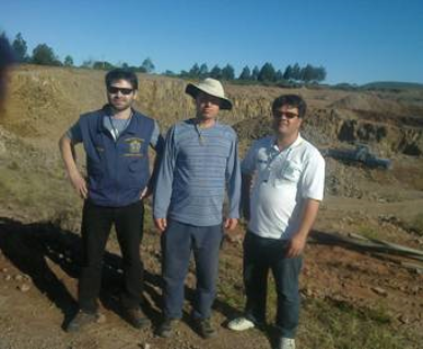 Fiscalização em pedreira no interior de Rosário do Sul