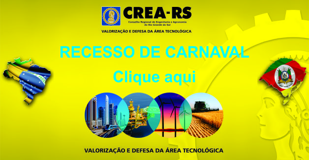 Recesso de Carnaval CREA-RS