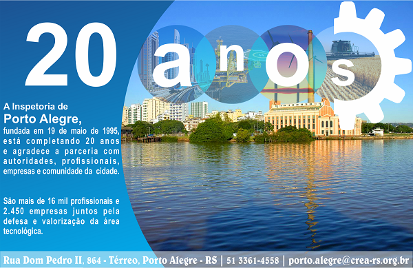 Inspetoria do CREA-RS em Porto Alegre completa 20 anos