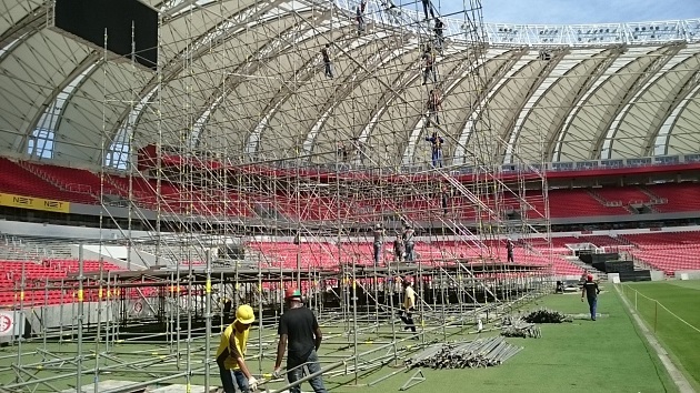 CREA-RS fiscaliza Estádio Beira-Rio que sedia show dos Stones