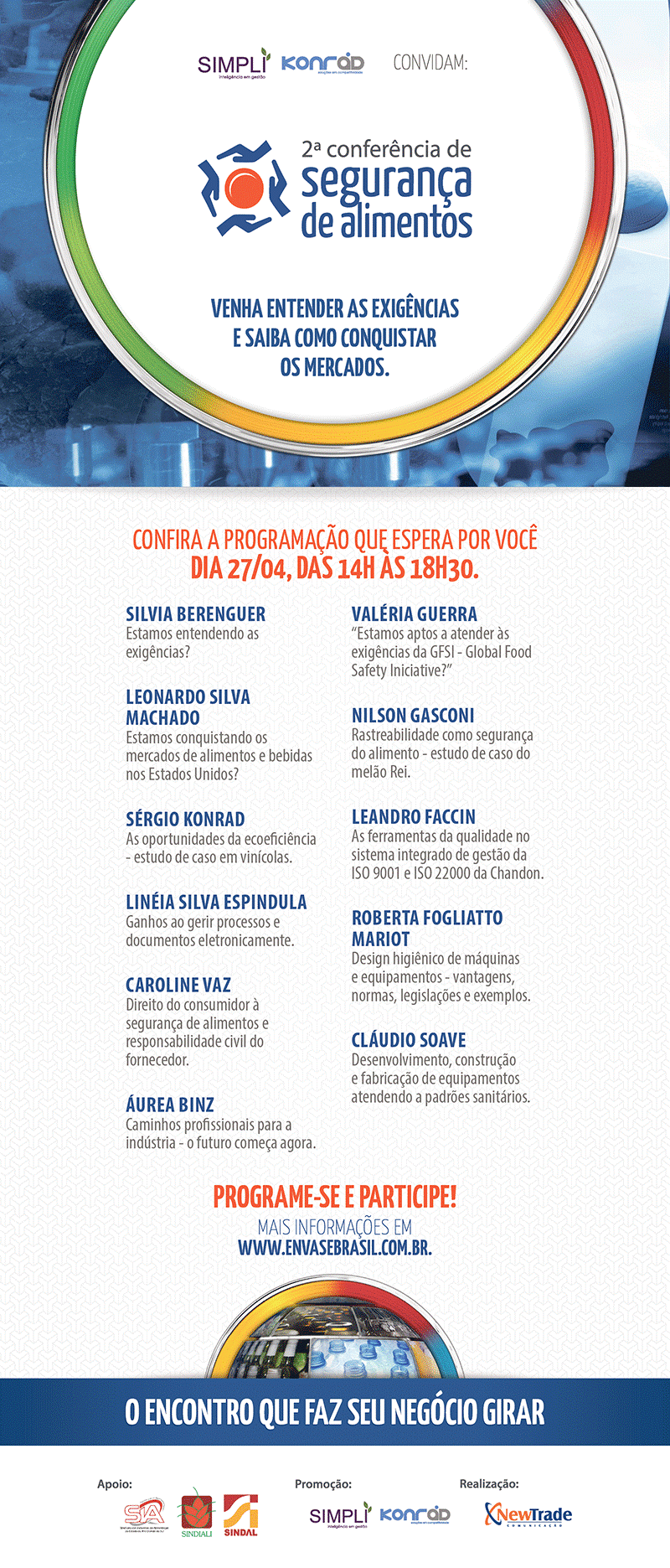 Bento Gonçalves recebe 2ª Conferência de Segurança de Alimentos