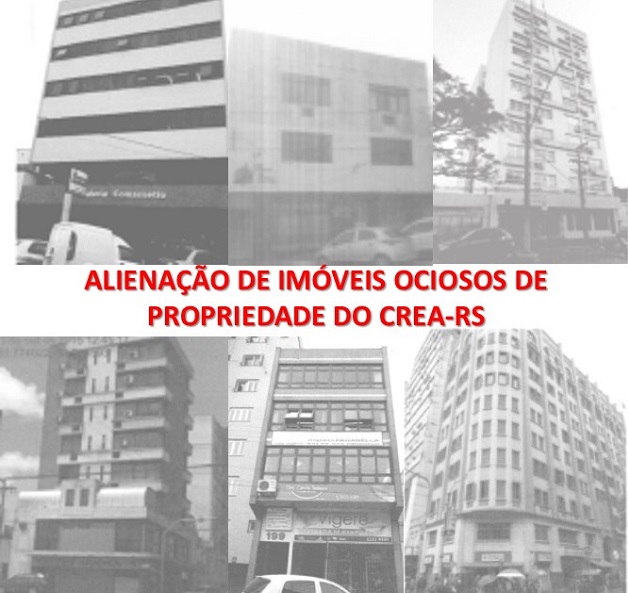 Diversos imóveis do CREA-RS serão alienados em julho