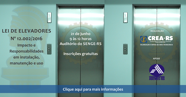 Inscrições abertas para debater a Lei de Elevadores da capital