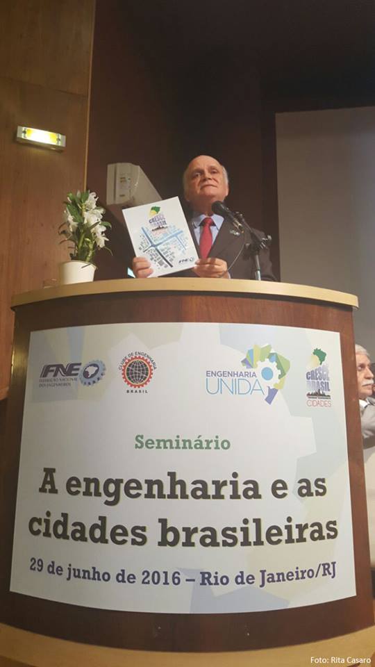 Federação dos Engenheiros e Clube de Engenharia lançam Cresce Brasil