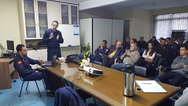 Palestra sobre PPCI na Inspetoria de Palmeira das Missões