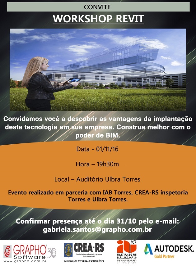 Cidade de Torres sedia Workshop Revit