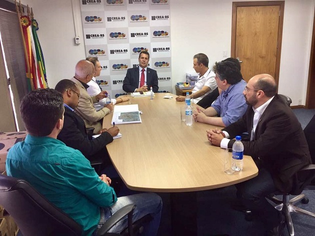 CREA-RS recebe comitiva de Bagé para tratar da barragem Arvorezinha