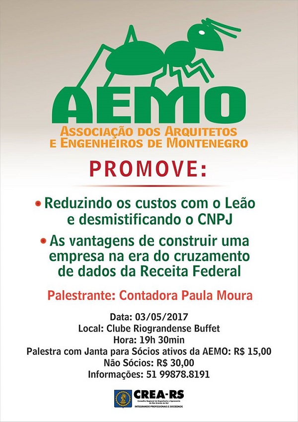 AEMO promove palestras sobre contabilidade de empresas
