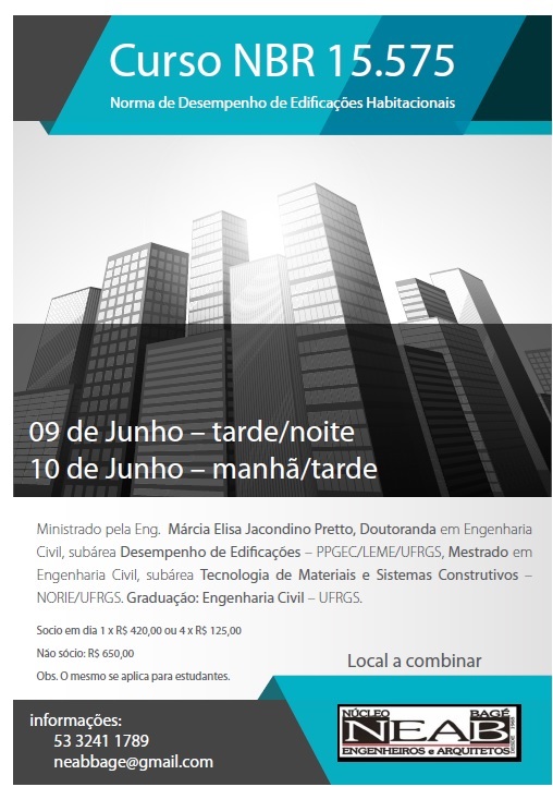 Neab promove curso sobre Norma de Desempenho 15.575