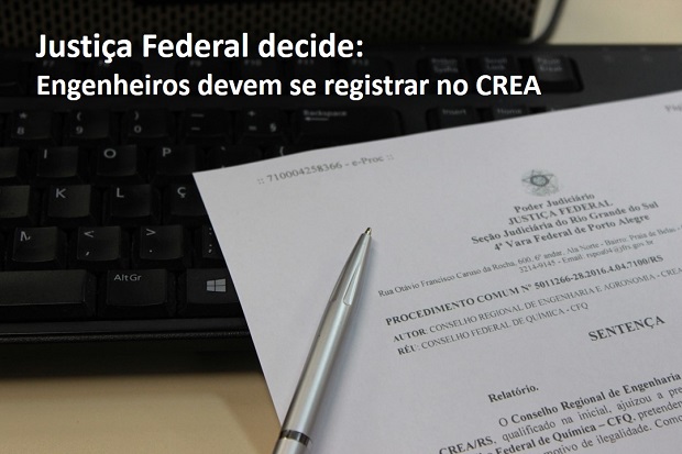 Justiça Federal decide: Engenheiros devem se registrar no CREA