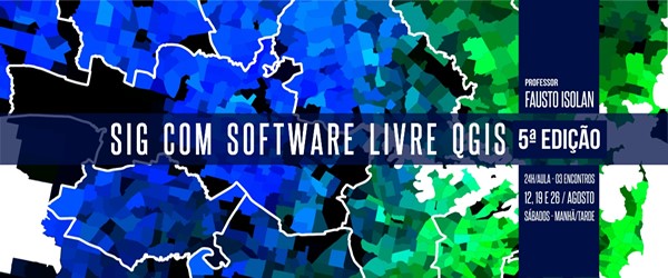 Inscrições abertas para Curso de Sistemas de Informação Geográfica