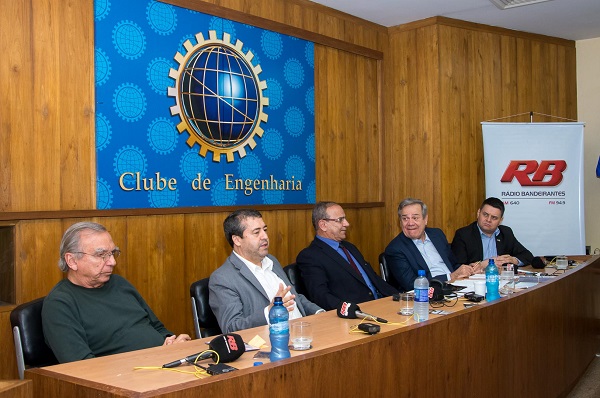Engenheiros gaúchos no Repórter Band especial do Clube de Engenharia, no RJ