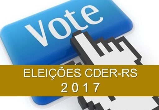 Resultado da eleição para Coordenadores Regionais do CDER-RS