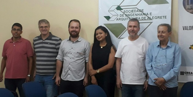 Eleitos presidente e vice da Sociedade de Engenharia e Arquitetura de Alegrete