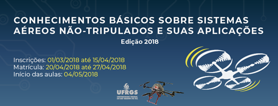 Ufrgs abre inscrições para curso sobre veículos aéreos não-tripulados