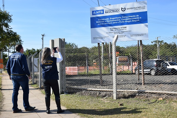 Conselho fiscaliza obras de ampliação do aeroporto de Porto Alegre