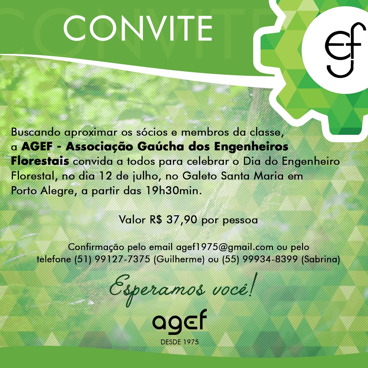 Jantar comemora Dia do Engenheiro Florestal