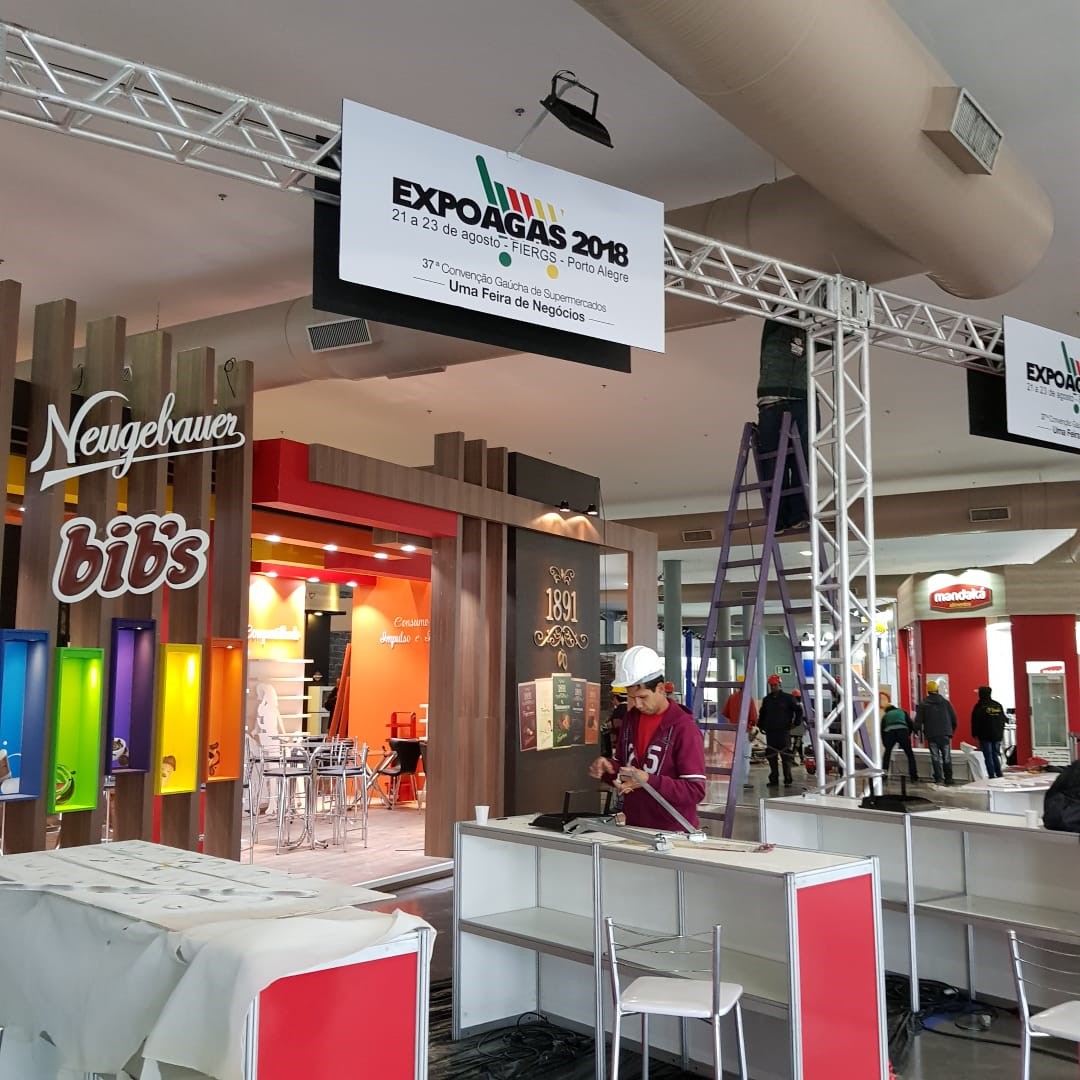 Montagem da feira Expoagas é alvo de fiscalização do CREA-RS