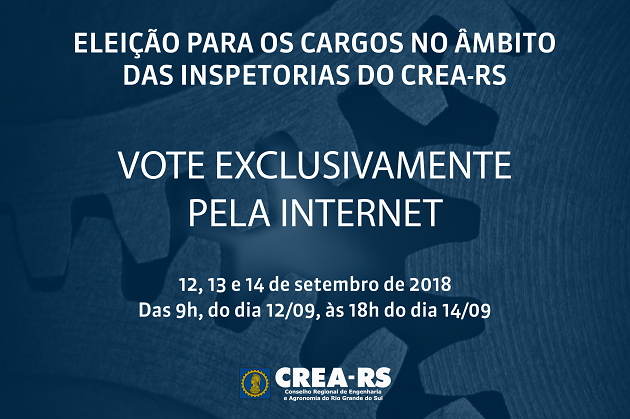 Encerra amanhã processo eleitoral para Inspetorias do CREA-RS