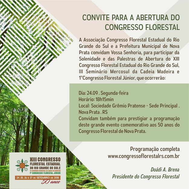 XIII Congresso Florestal Estadual do Rio Grande do Sul