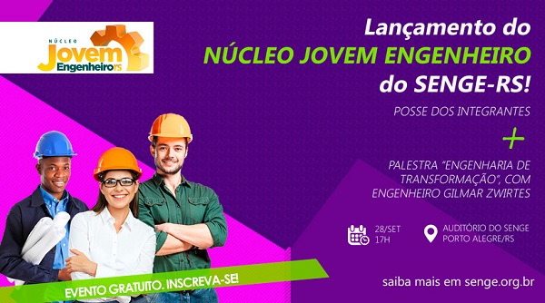 Senge convida para o lançamento do Núcleo Jovem Engenheiro