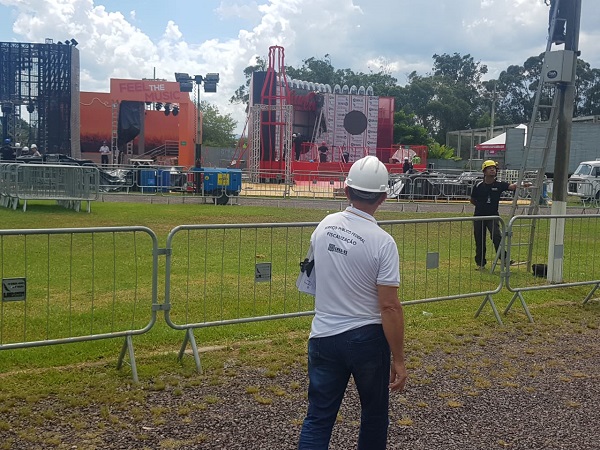 Conselho verifica montagem do Planeta Atlântida 2019