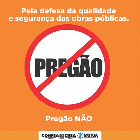 Confea e entidades de engenharia e arquitetura se unem contra pregão de serviços
